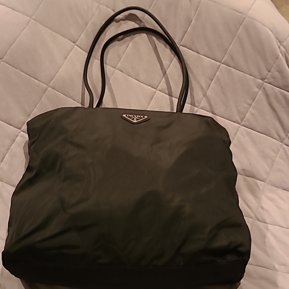 Prada Handbags - Prada Black Nylon Tessuto Tote